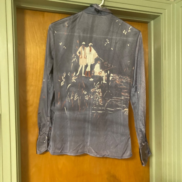 Vintage 70s Nik-Nik Long Sleeve Button Down Shirt Made in Italy - Picture 5 of 5